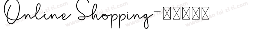 Online Shopping字体转换